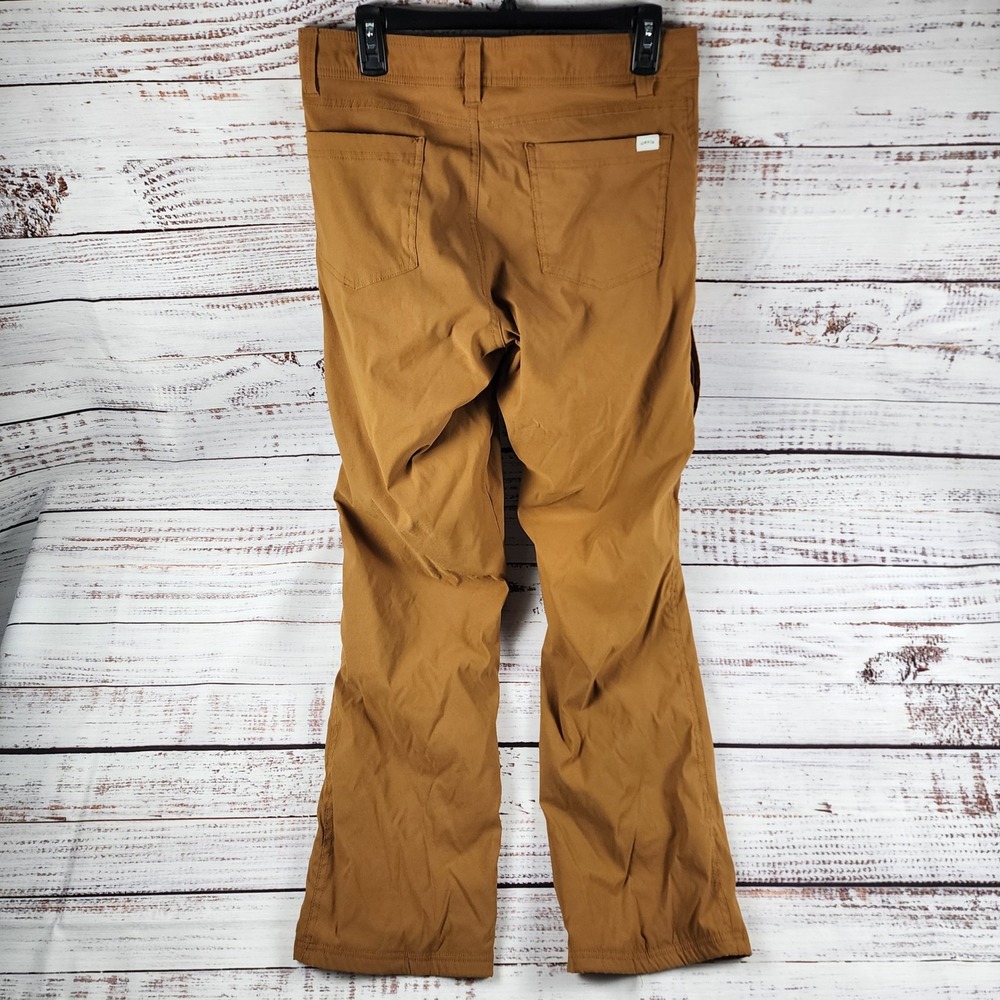 Orvis Performance Tech Pants 30x32 Regular Fleece Lined Stretch Hiking Brown - Picture 3 of 11